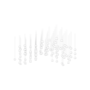 Square Multi Crystal Light Pendant Chandelier