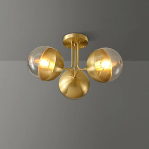 Brass Globulars Ceiling Lamp