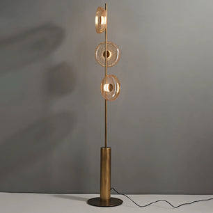 Glacier Crackle Glass Floor Lamp