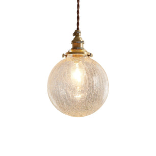 Crackle Glass Pendant Light