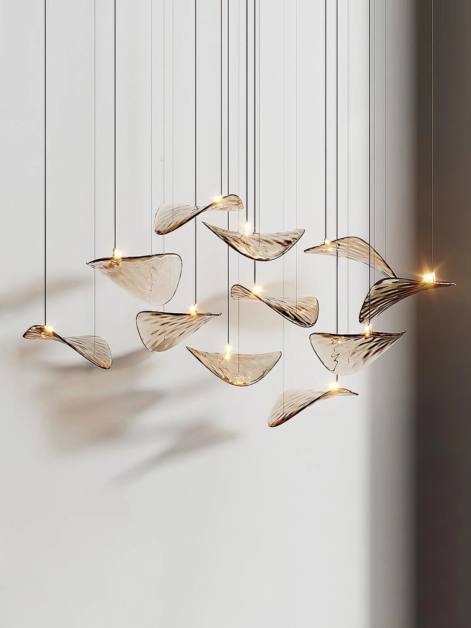 Floating Leaf Chandelier