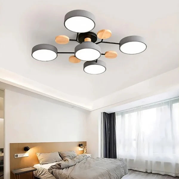 Nordic Branched Disc Metal Ceiling Lamp S117