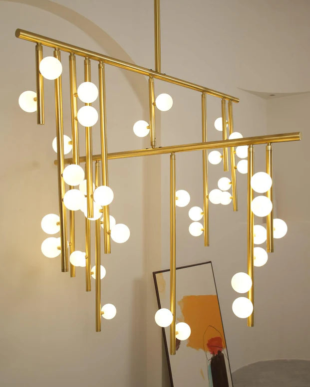 Luminous Cascade Chandelier