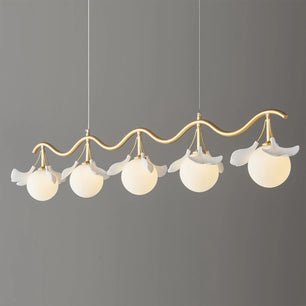 Allanie Gingko Long Chandelier