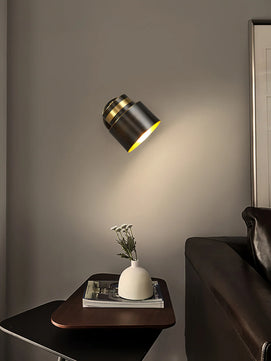 Brass Cylinder Wall Lamp