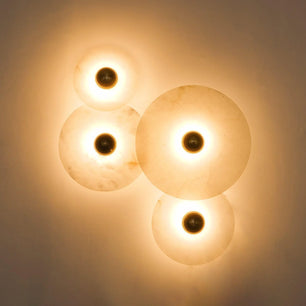 Round Alabaster Wall Lamp