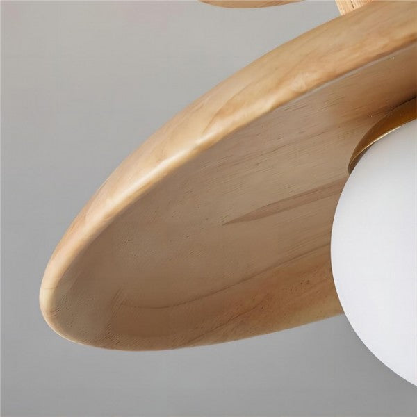 Rustic Wooden Ceiling Lamp S36