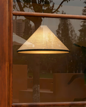 Cone Washi Pendant Light