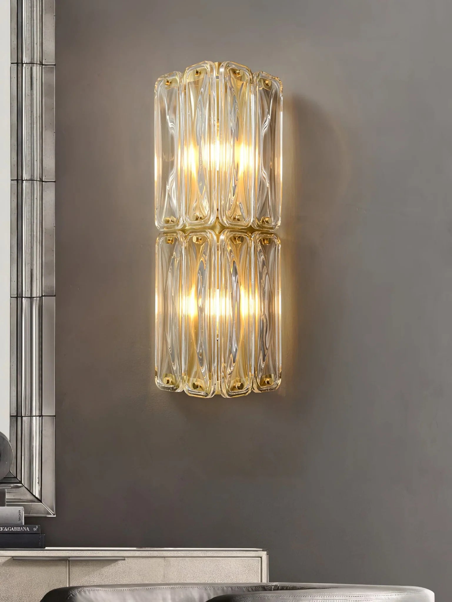 Triangular Glass Wall Light