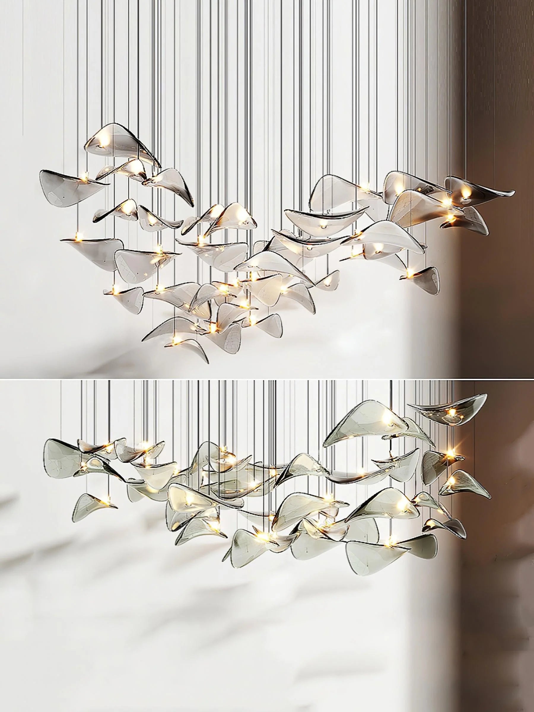 Floating Leaf Chandelier