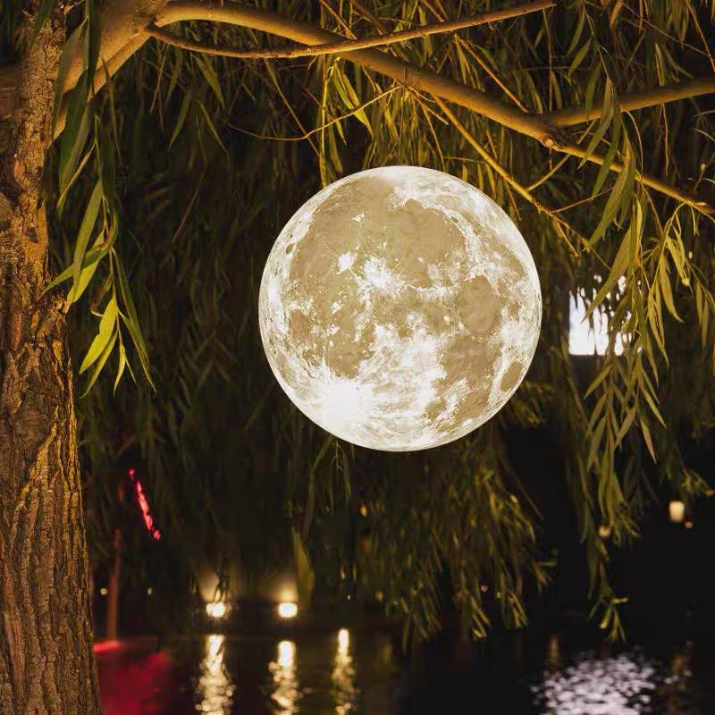 Outdoor Moon Textured chandelier