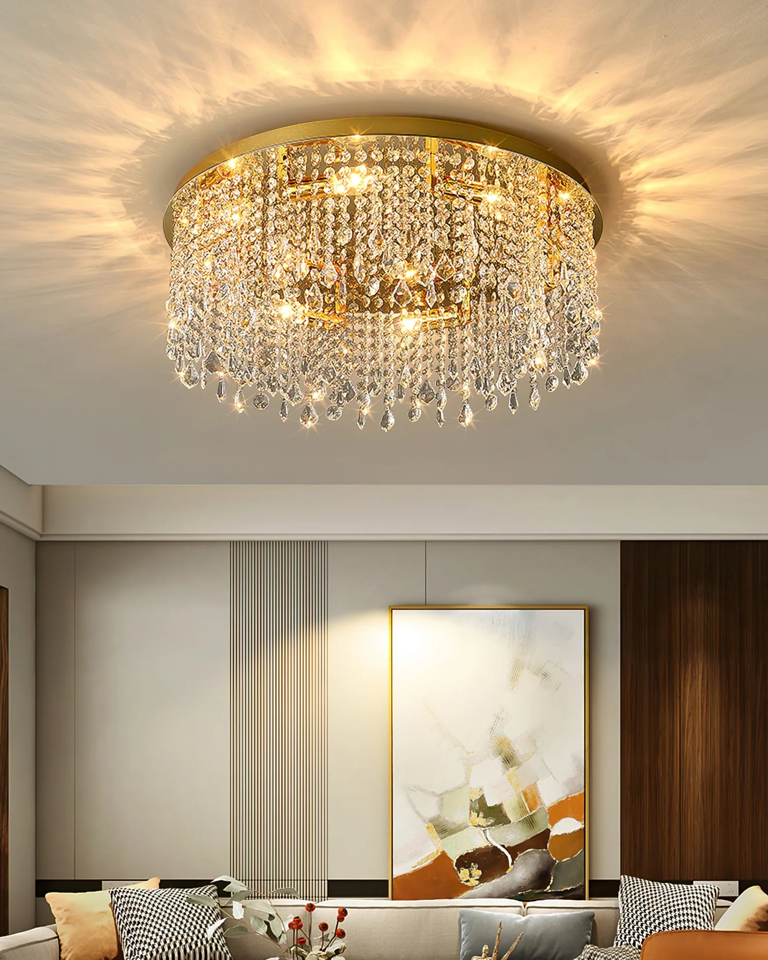 Beirio Crystal Ceiling Lamp