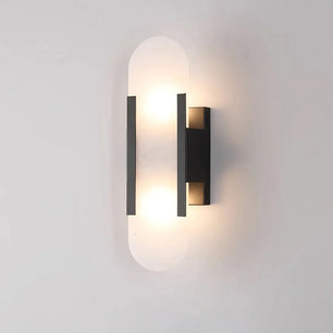 Geometric Harmony Alabaster Wall Lamp