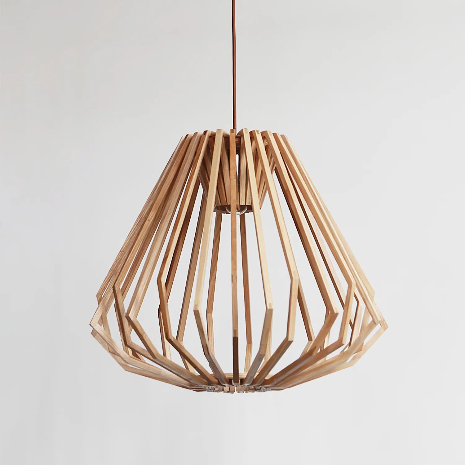 Wood Cage Pendant Lamp