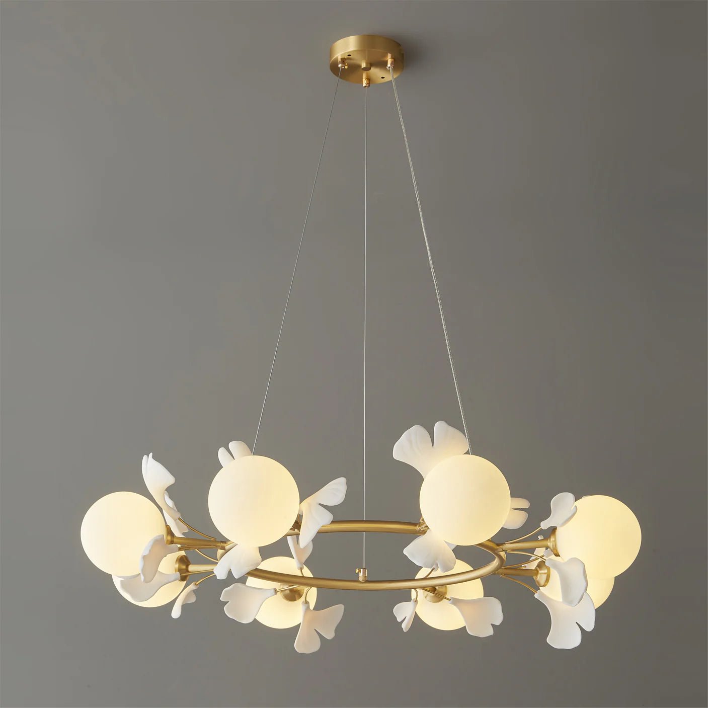 Allanie Gingko Round Chandelier