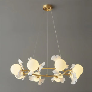 Allanie Gingko Round Chandelier