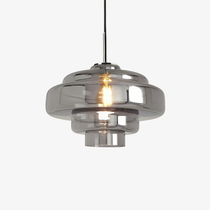Tiered Glass Pendant Light