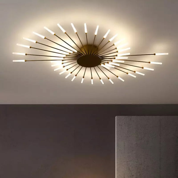 Sputnik Led Fireworks Flush Mount Ceiling Light S40