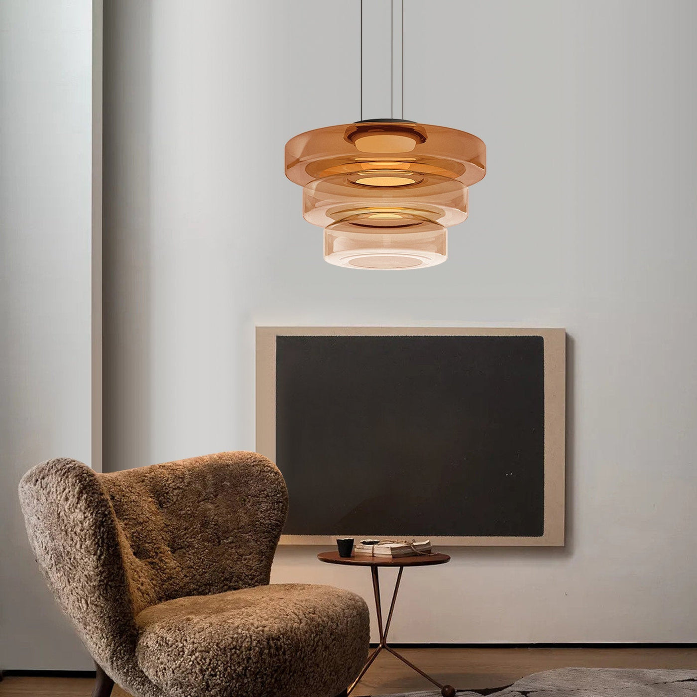 Nordic postmodern creative glass pendant light