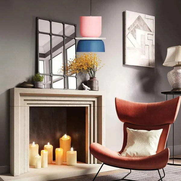 MACRI Color Block Nordic Pendant Light for Living Room