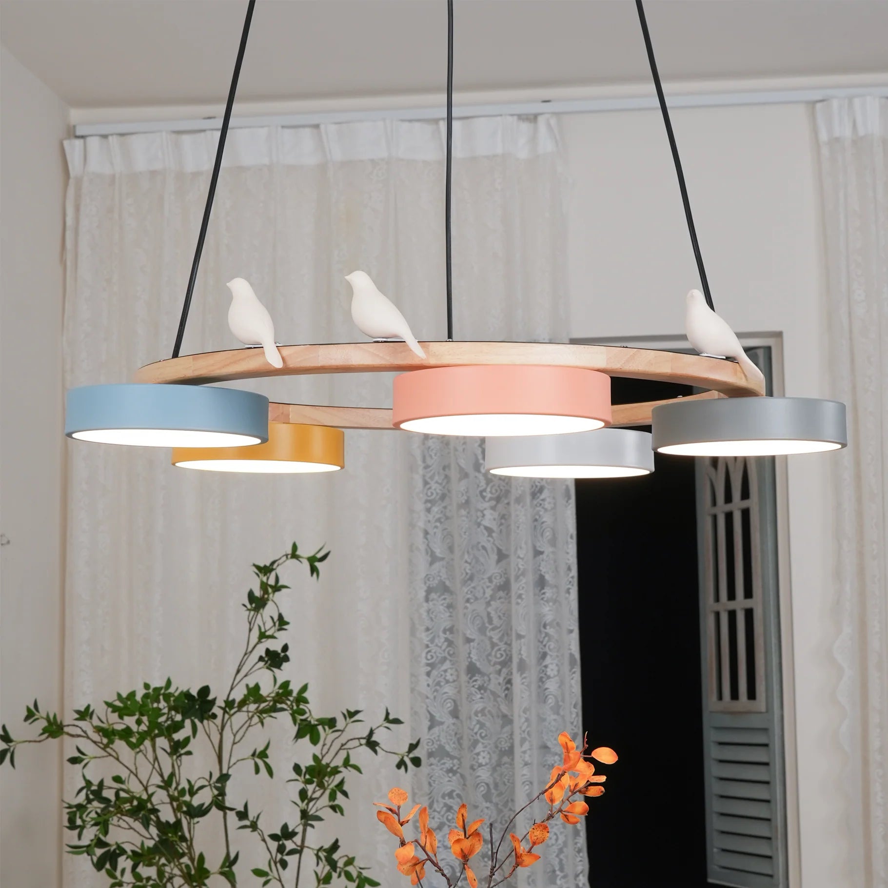 Sienna Bird Round Chandelier