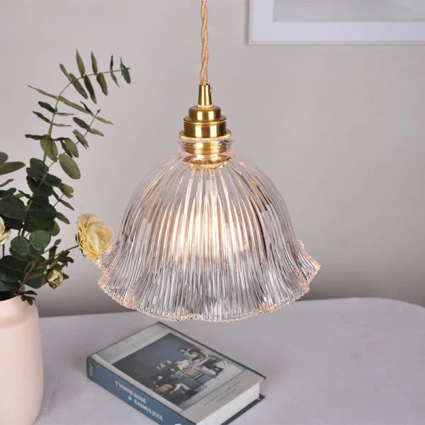 Nordic Retro Flower Glass Pendant Lamp S45