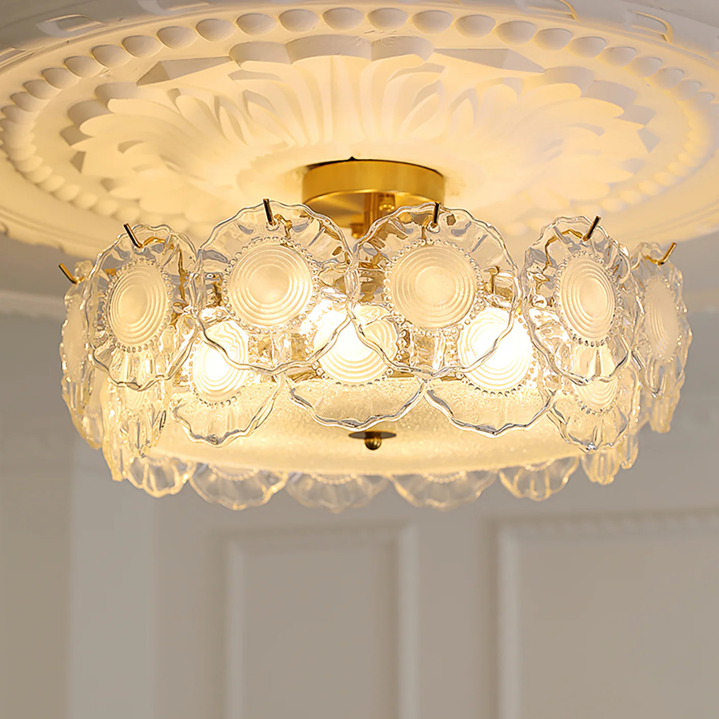 Pobllem Glass Ceiling Lamp