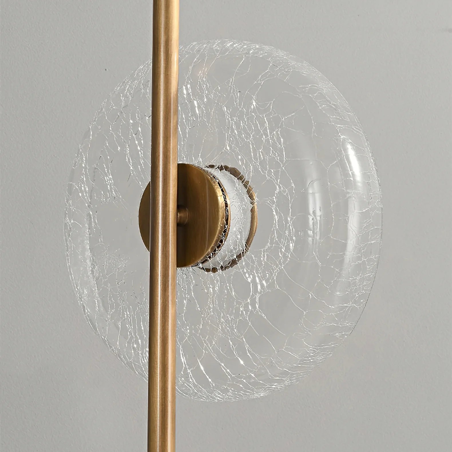 Glacier Crackle Glass Floor Lamp