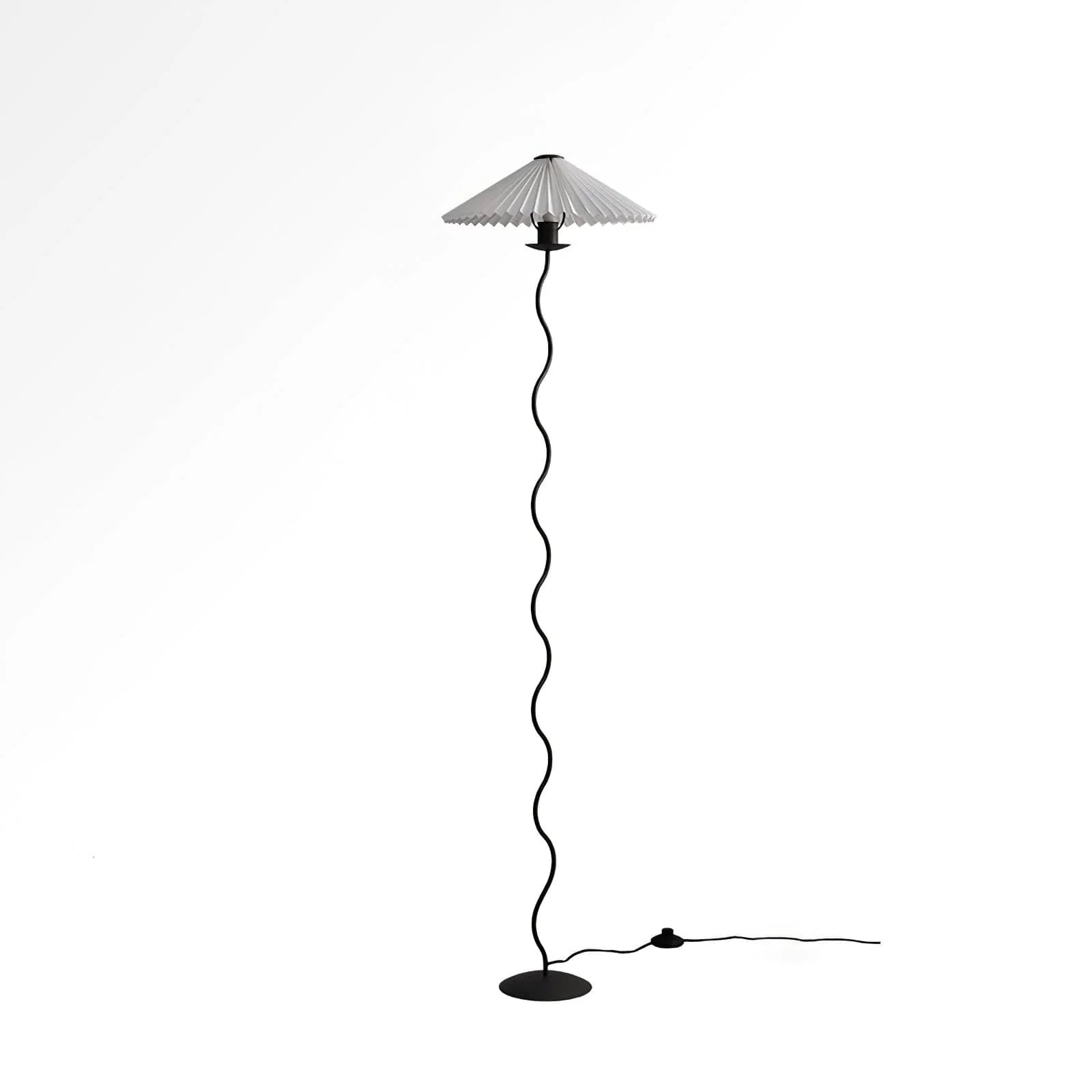 Wiggly Pleated Floor Lamp