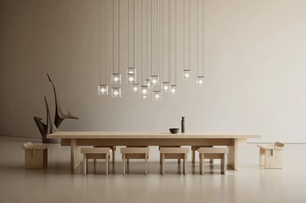 Square Multi Crystal Light Pendant Chandelier