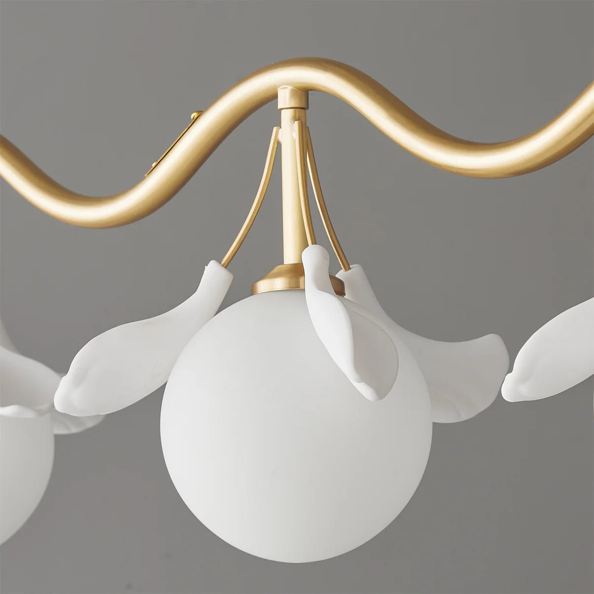 Allanie Gingko Long Chandelier