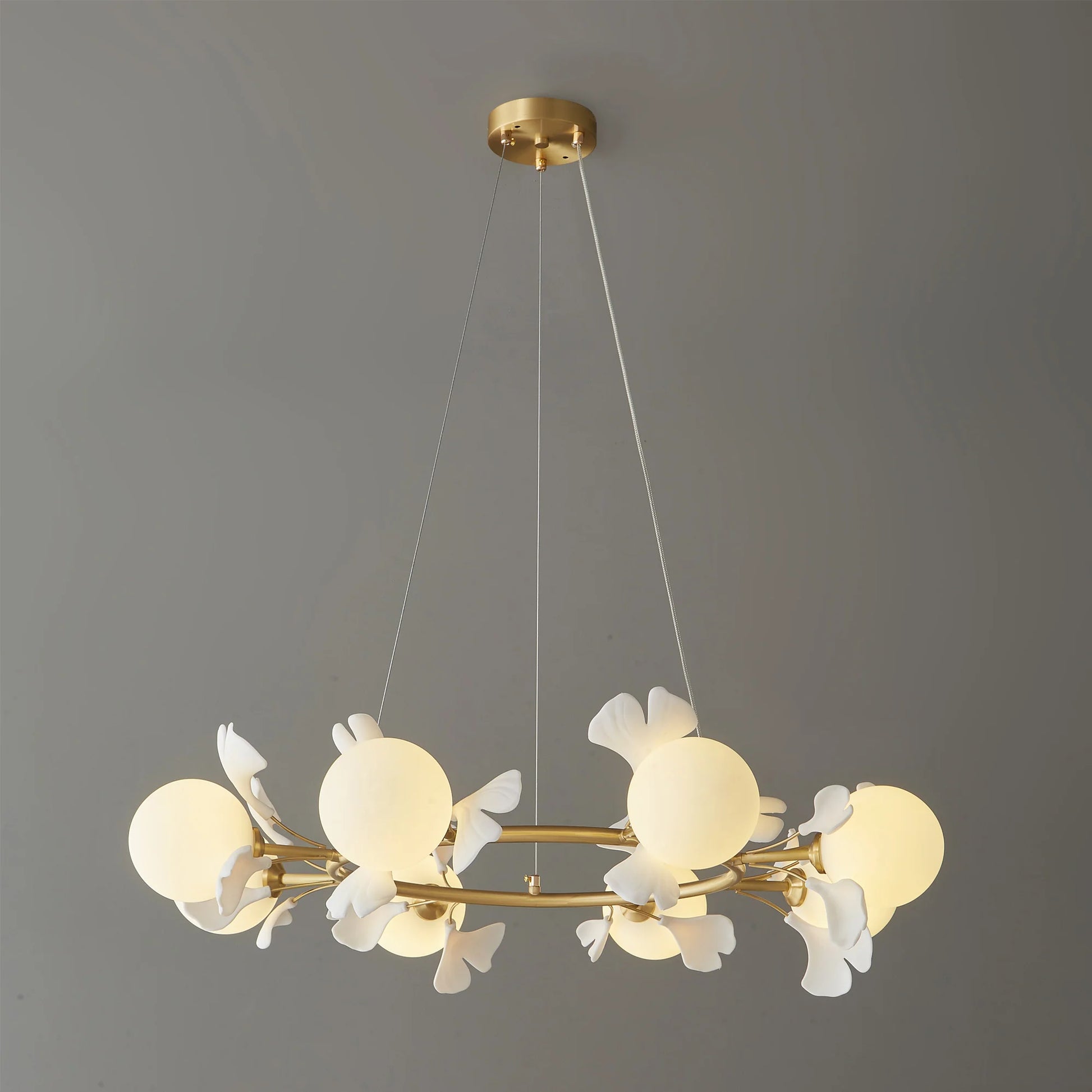 Allanie Gingko Round Chandelier