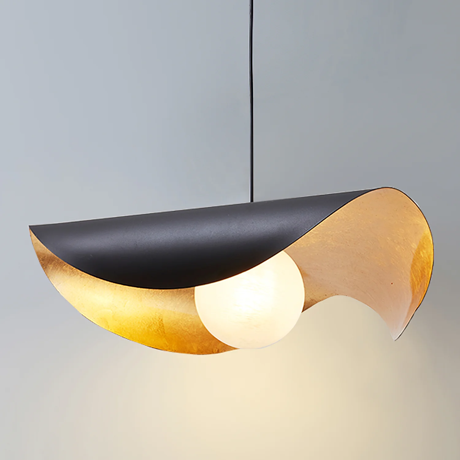 Curved Shell Pendant Light