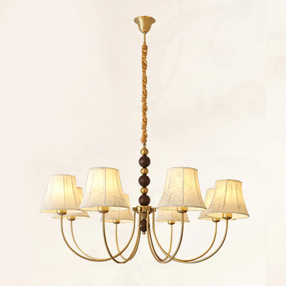 Orchid Fabric Chandelier