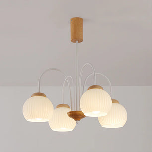 Molecural Wood Chandelier