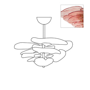 Lotus Leaf Murano Chandelier