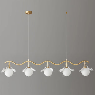 Allanie Gingko Long Chandelier