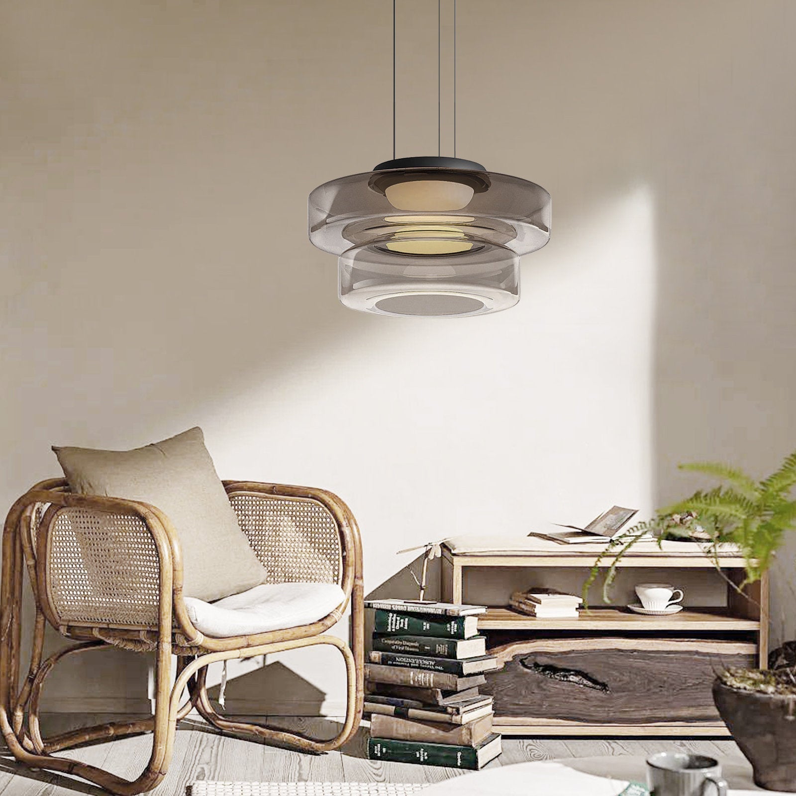 Nordic postmodern creative glass pendant light
