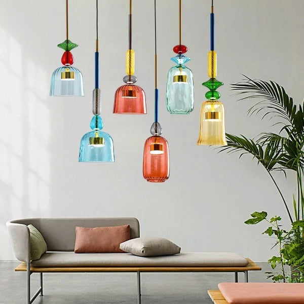 Nordic Macaron Lollipop Glass Pendant Lamp S118