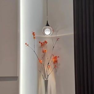 Moon Clear Glass Ball Pendant Light