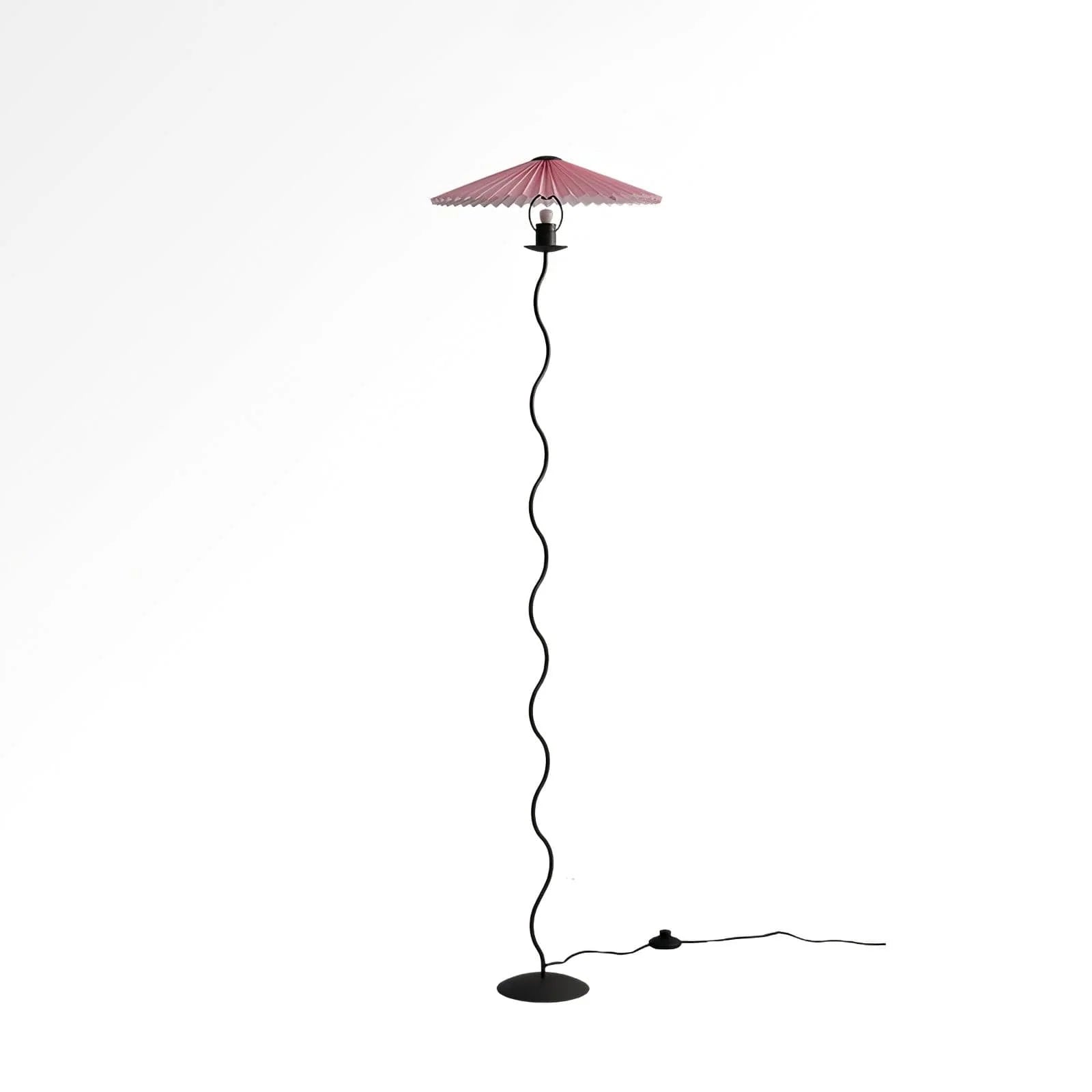 Wiggly Pleated Floor Lamp