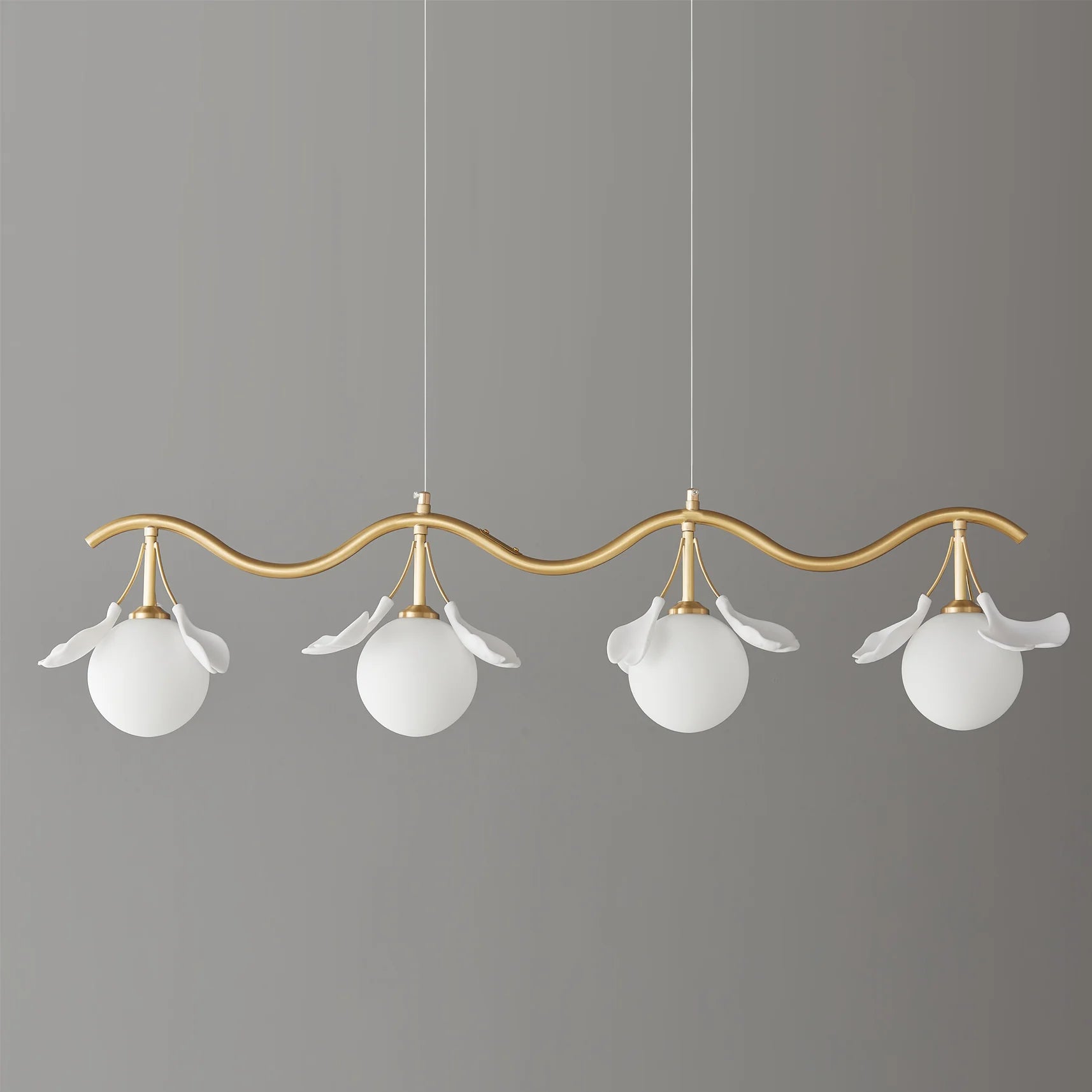 Allanie Gingko Long Chandelier