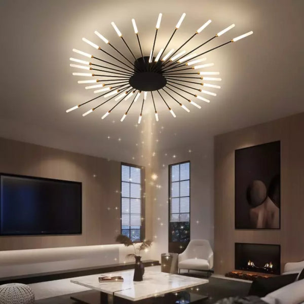 Sputnik Led Fireworks Flush Mount Ceiling Light S40