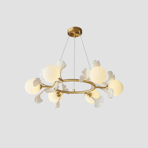 Allanie Gingko Round Chandelier