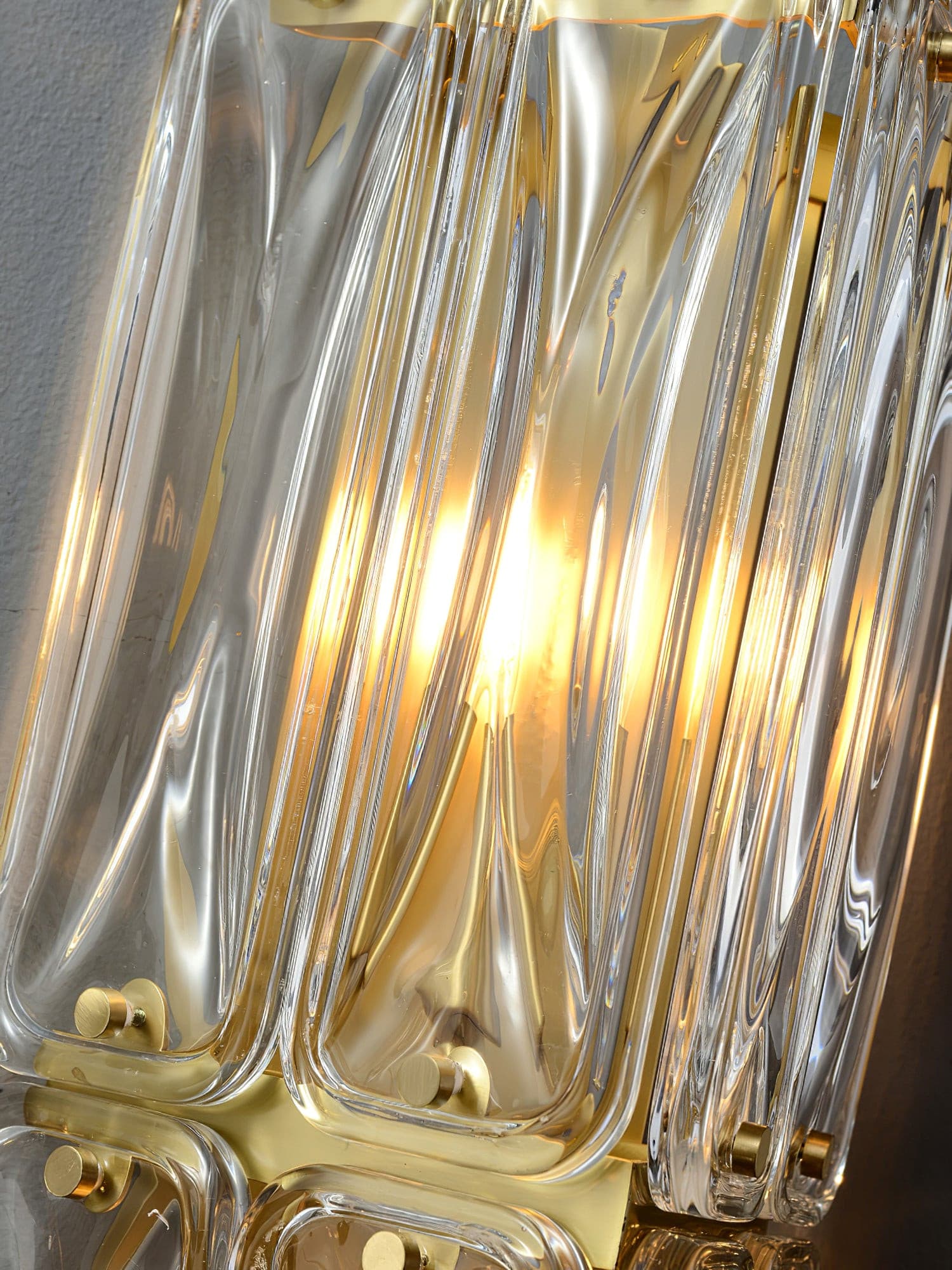 Triangular Glass Wall Light