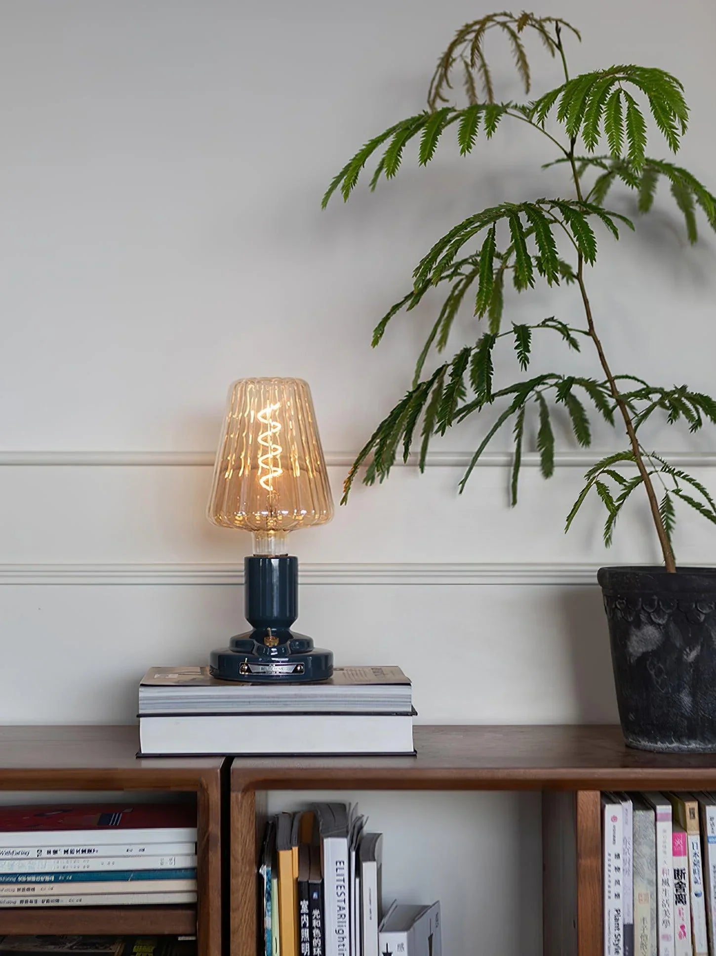 Mushroom Glass Desk Lamp