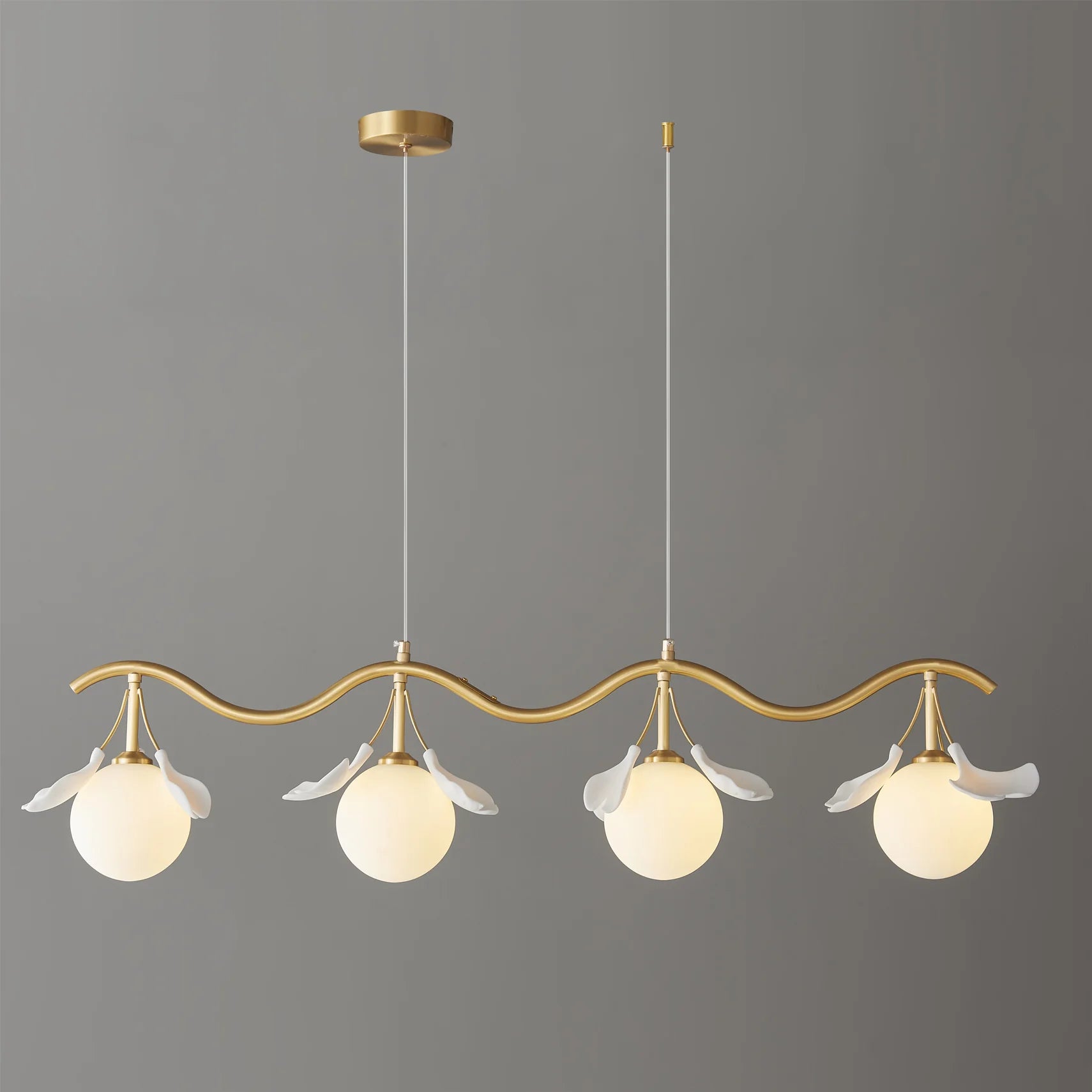 Allanie Gingko Long Chandelier