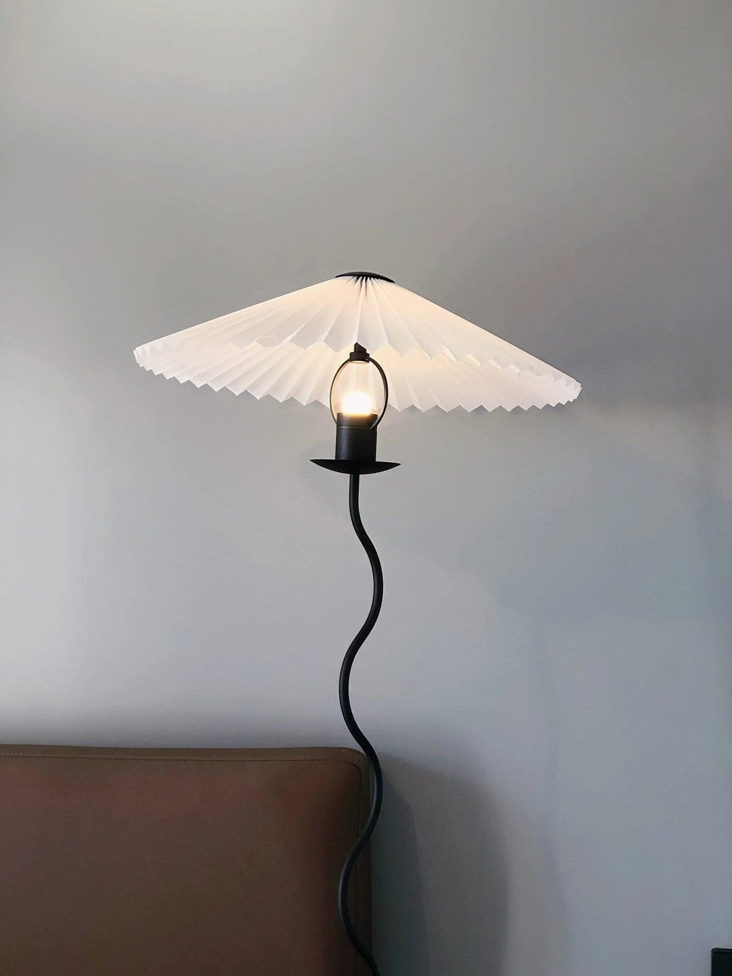 Wiggly Pleated Floor Lamp