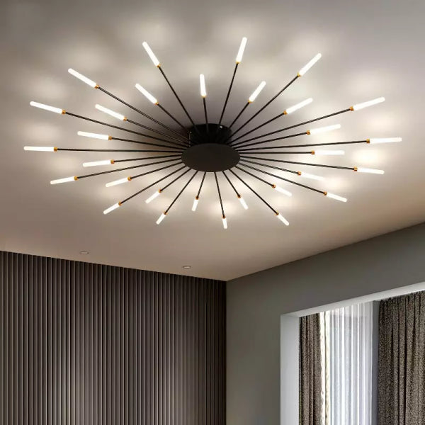 Sputnik Led Fireworks Flush Mount Ceiling Light S40