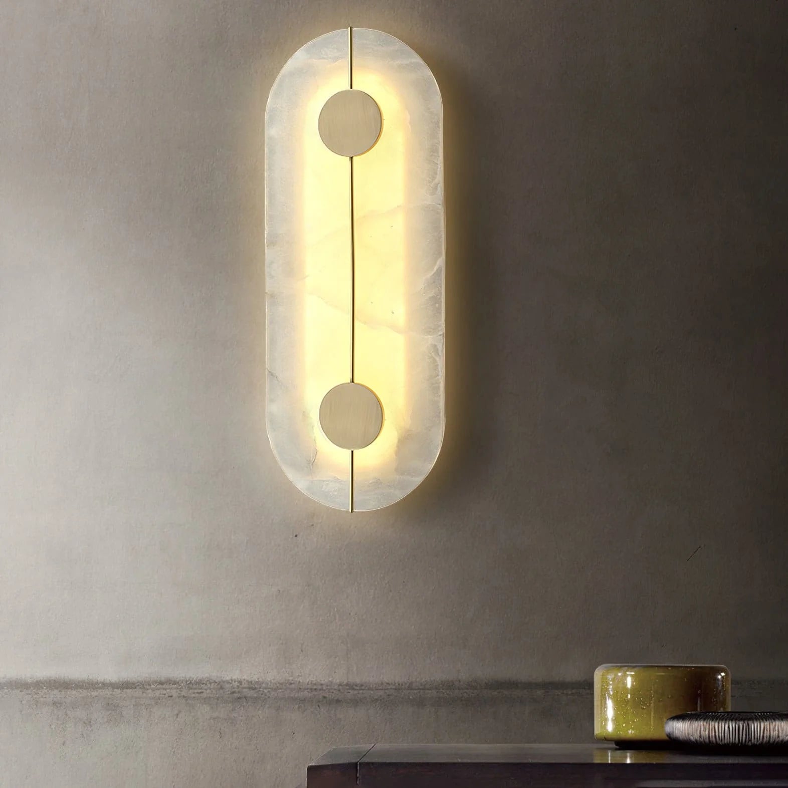 Artistic Alabaster Wall Lamp